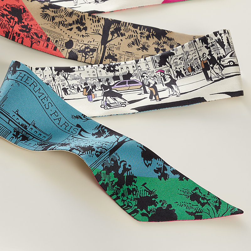 “林荫大道”Twilly小丝巾
