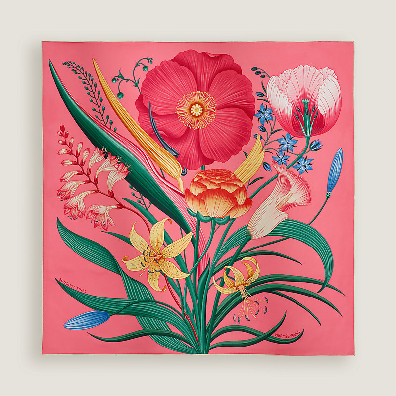 “永生花束”90方巾