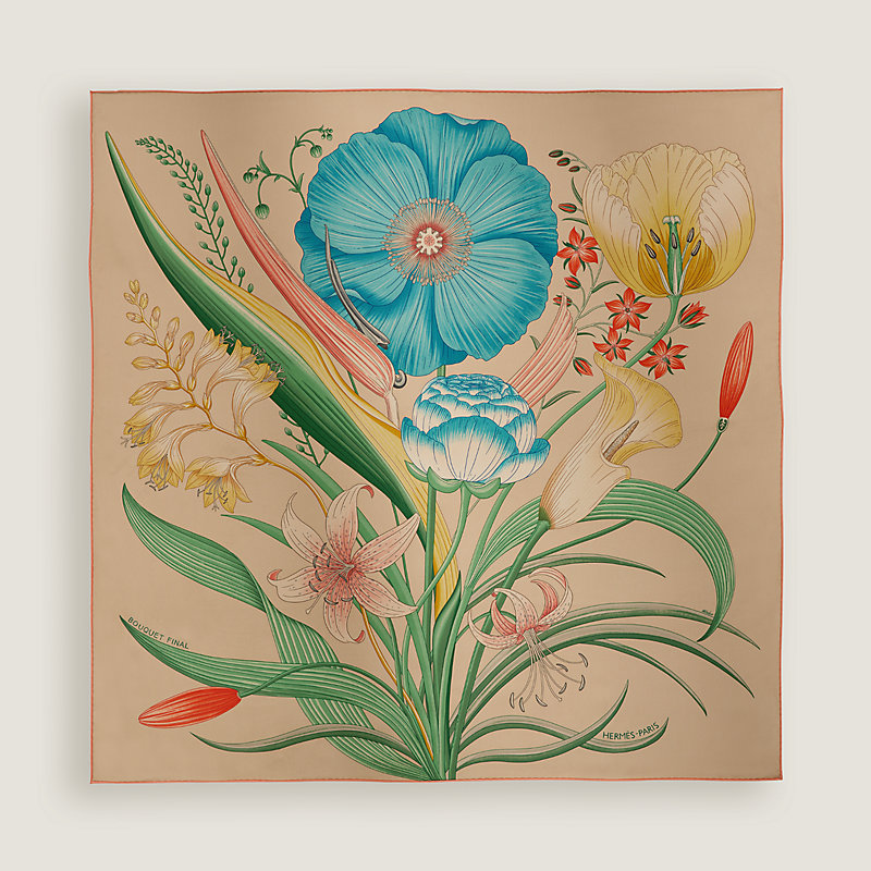 “永生花束”90方巾