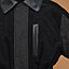 混搭皮革大衣, 视图: 图片：产品佩戴, worn, 当前为第9张（共9张）