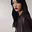 爱马仕唇妆系列 缎光唇膏 (75号) Rouge Amazone, 视图: 图片：产品佩戴, worn, 当前为第6张（共7张）