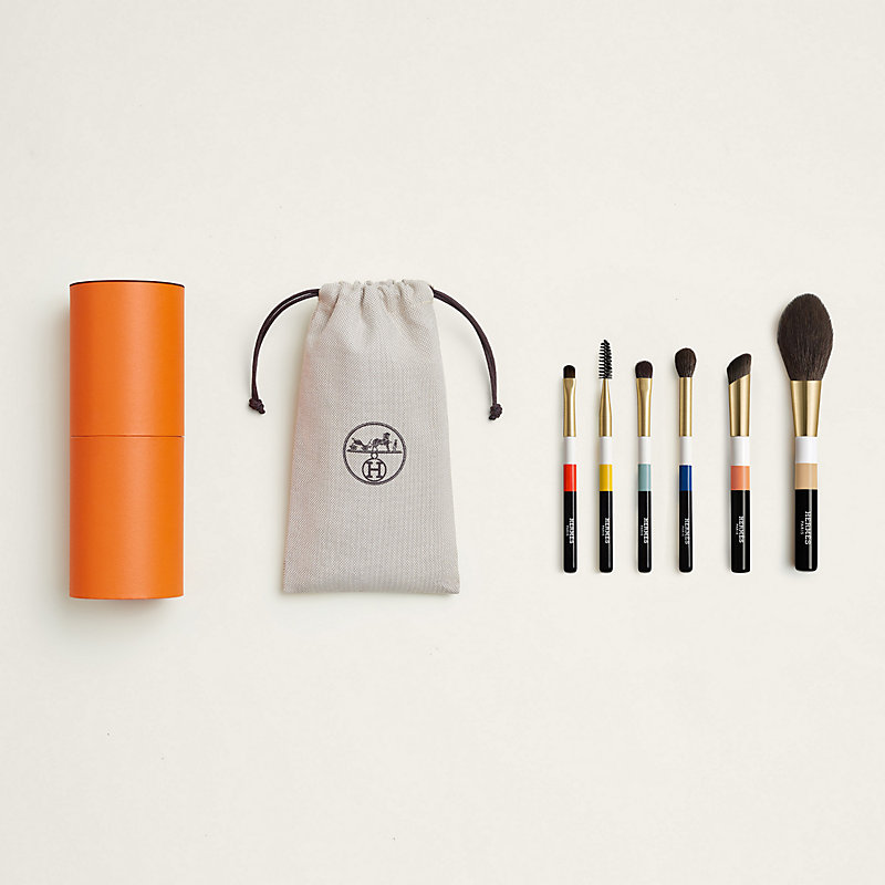 爱马仕旅行化妆刷套组