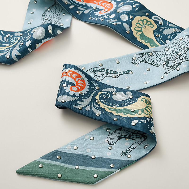 “猎豹BANDANA”Twilly小丝巾