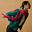 “褶裥版永生花束”140方巾, 视图: 图片：产品佩戴, worn, 当前为第1张（共3张）