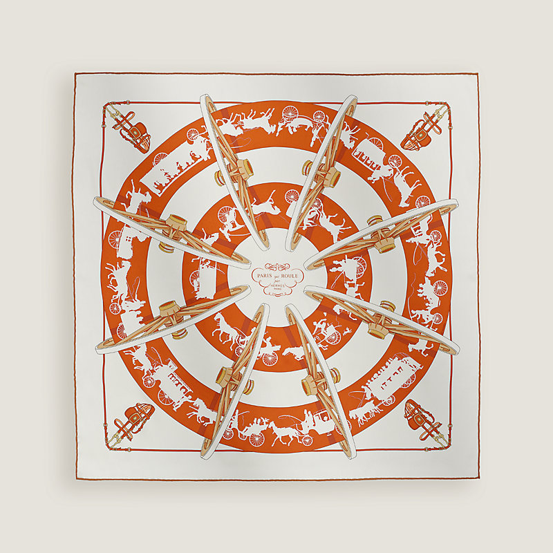 “转动中的巴黎”70方巾