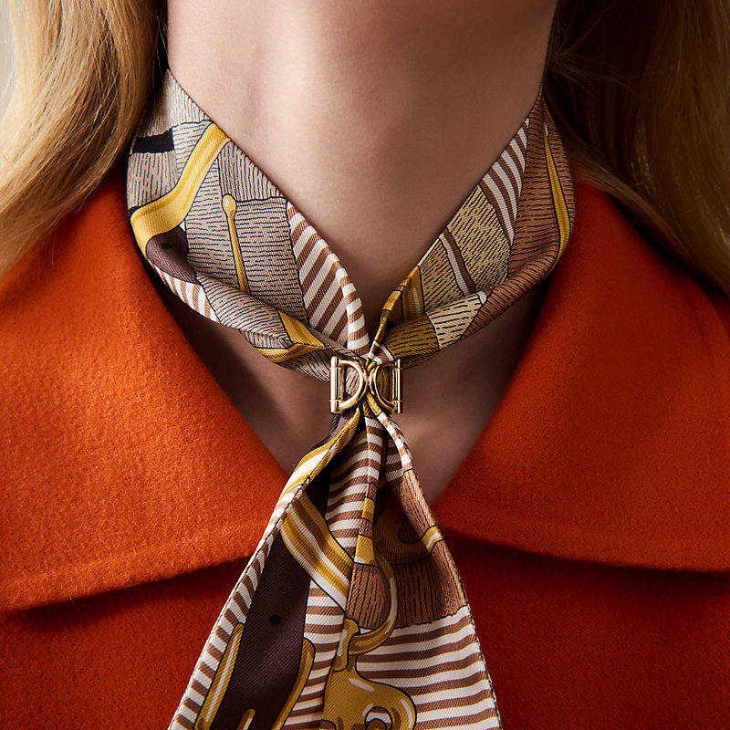 “迷你版Double D”Twilly小丝巾扣