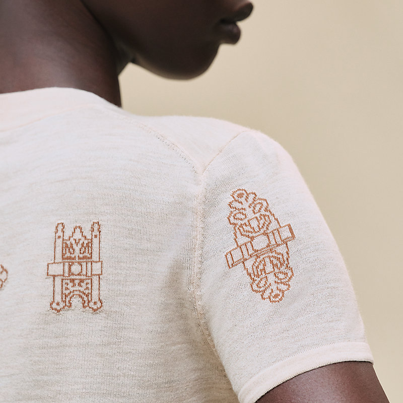 “铁饰”短袖套头衫