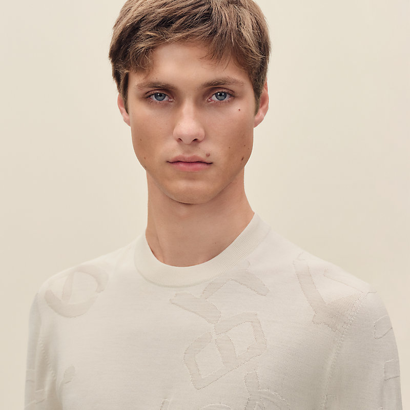 “马术书法”圆领针织衫