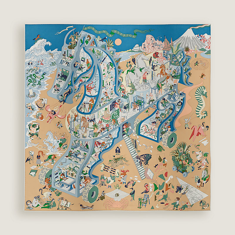 “马术学院”90方巾