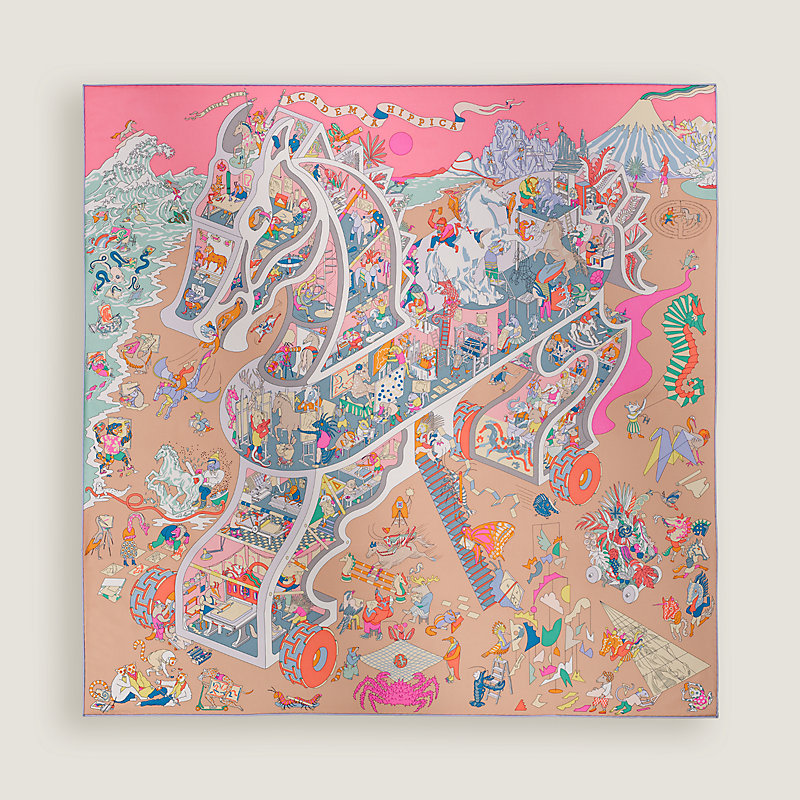 “马术学院”90方巾