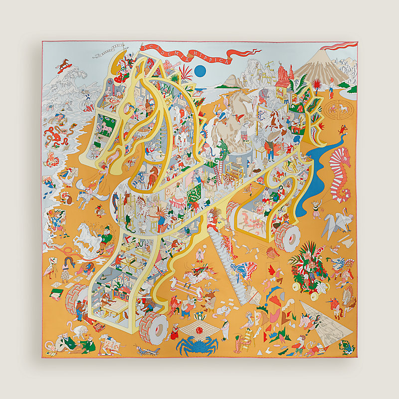 “马术学院”90方巾